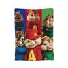 Super měkká deka Alvin a Chipmunkové Prémiový flanelový fleece Lehká přikrývka Teplé plyšové deky pro všechna roční období