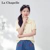 La Chapelle Girls' Puff Sleeve Shirt with Doll Collar