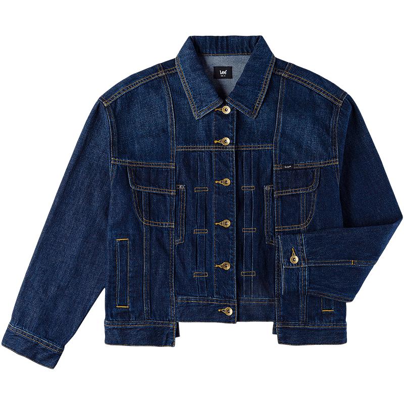 

Lee 2025 Fall/Winter Comfortable Fit Women s Lapel Rider Denim Jacket S