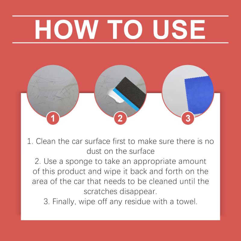 Car Paint Repair Wax Restores Gloss Polishes and Repairs Minor Scratches Convenient for Car Owners DIY at Home