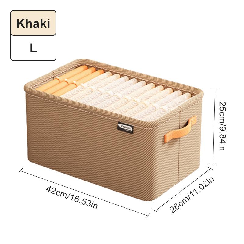 Folding Metal Frame Clothes Storage Box Large Capacity Pants Storage Box Household Moisture-proof Closet Organizer Storage Boxes
