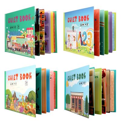 Diikamiiok New Sticker Quiet Paste Busy Book Puzzle Game, Kids Baby Educational Toys, For Children Cartoon Animal Car Learning Card Books