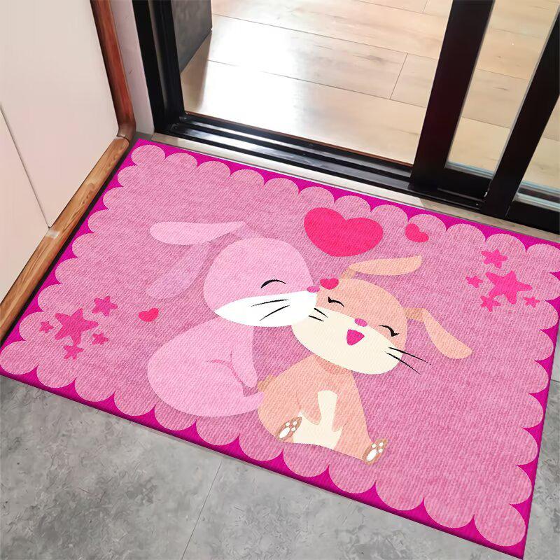 Non-Slip Cartoon Door Mat: Absorbent Entryway, Bedroom, and Bathroom Rug