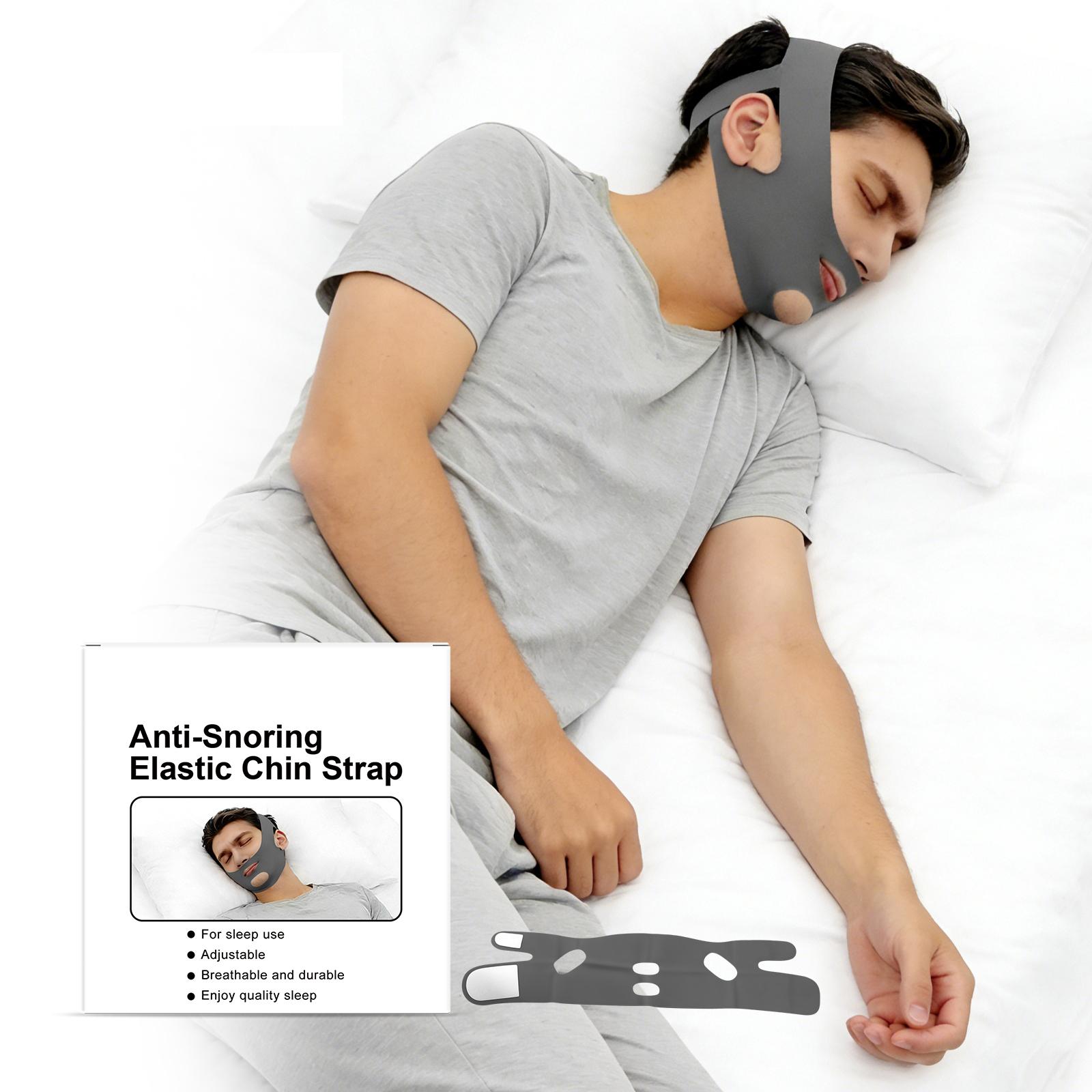 

Подбородочный ремень для сна для пользователей CPAP, Многоразовая маска для лица one size белый