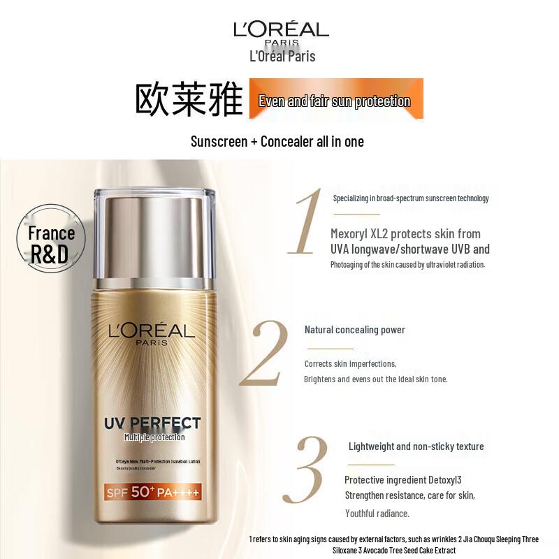 L'Oreal Beauty Concealer Sunscreen & Isolation Lotion Set