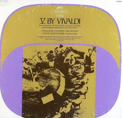 LP Record ANTONIO VIVALDI, ORCHESTRE DE CHAMB - V By Vivaldi S60129 Seraphim US Classical Used