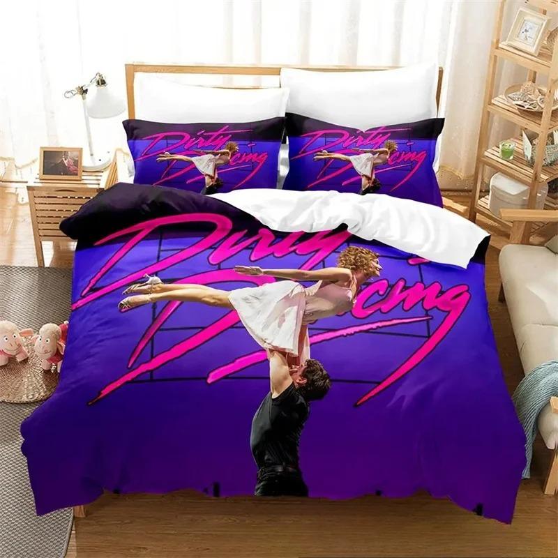 3D Print Dirty Dancing Bedding Set,Duvet Cover Comforter Bed Set Quilt Cover Pillowcase,King Queen Twin Size Boys Girls Adults