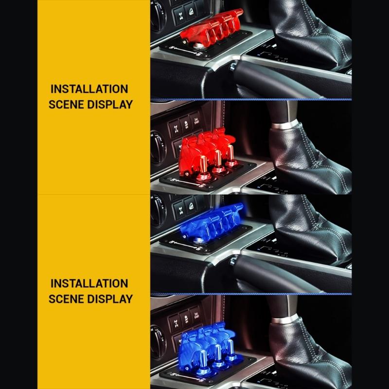 High Performances 3 Way Rocker Switches with Built In LED Lights & Dustproof Designs Car Dashboard Switches Panel for Trucks