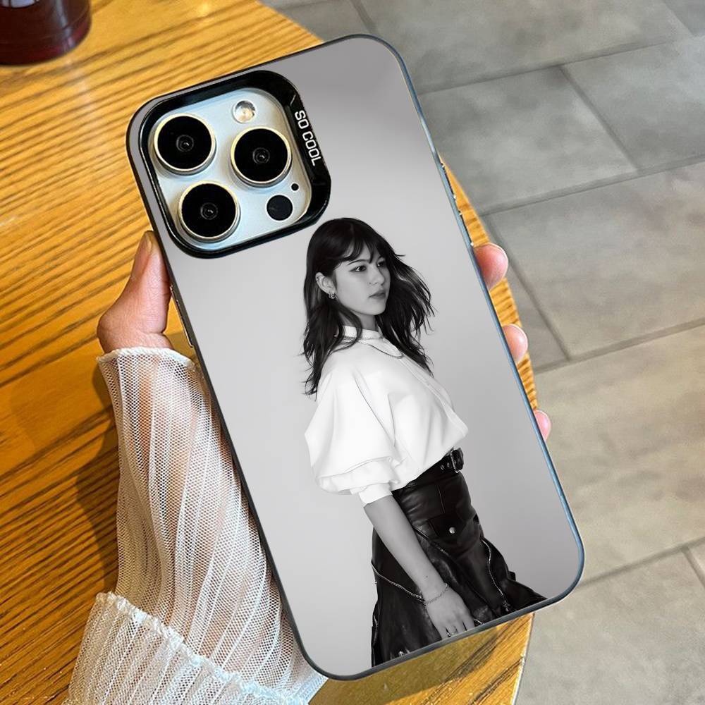 A-Alysa-a LiuuuS 2026 Champion Phone Case For iPhone 16 17 15 14 12 13 Pro Max Black Candy Matte Shockproof Cover iPhone15pro