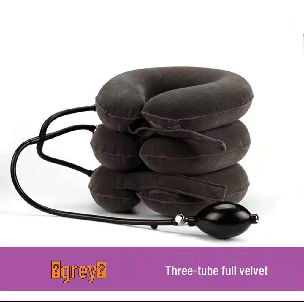 Thickened PVC Three-Tube Steel Ring Inflatable Cervical Traction Device
