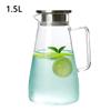 1.8L Water Bottle Transparent Glass Water Jug Pot Cha Lemonade Pitcher Heat-Resistant Explosion-Proof Heatable Carafe Drinkware