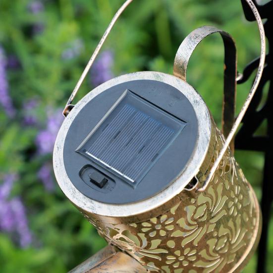 Solar Watering Can Lights, Waterproof Fairy Garden Projection Light Yard Patio Lawn Pathway Decor for Garden Lovers