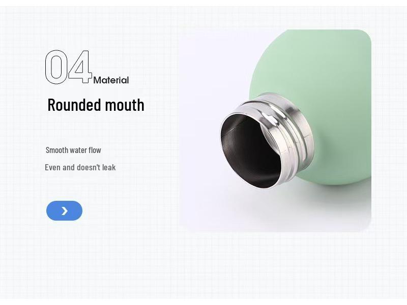 Neue mattierte Edelstahl-Isolierwasserflasche - Tragbar, schlichter Stil für Sport und Outdoor-Einsatz