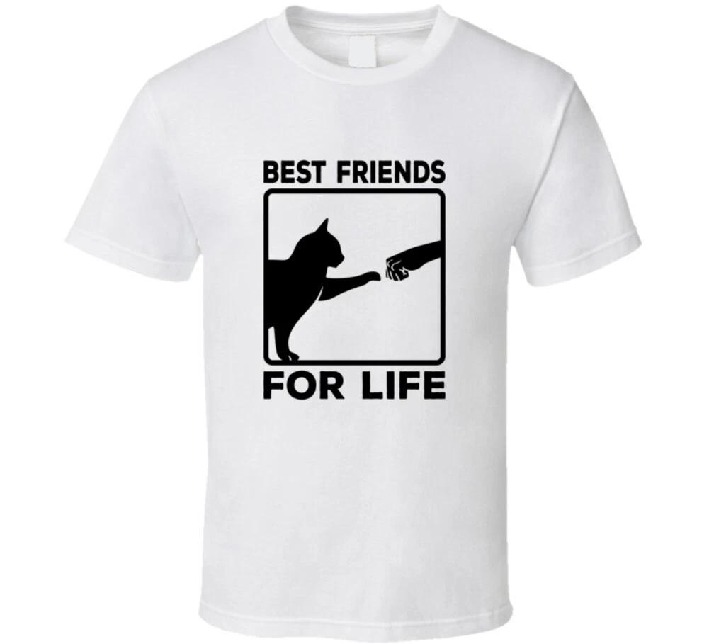 Best Friends For Life Me And My Cat Funny Rescue Gift T Shirt 4XL