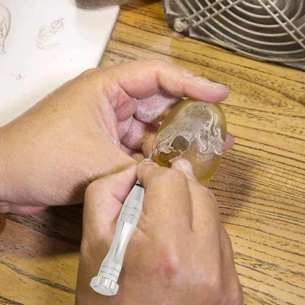 

Ручная дрель-коловорот серебристый алюминиевый сплав с набором из 10 различных сверл аппаратный аксессуар