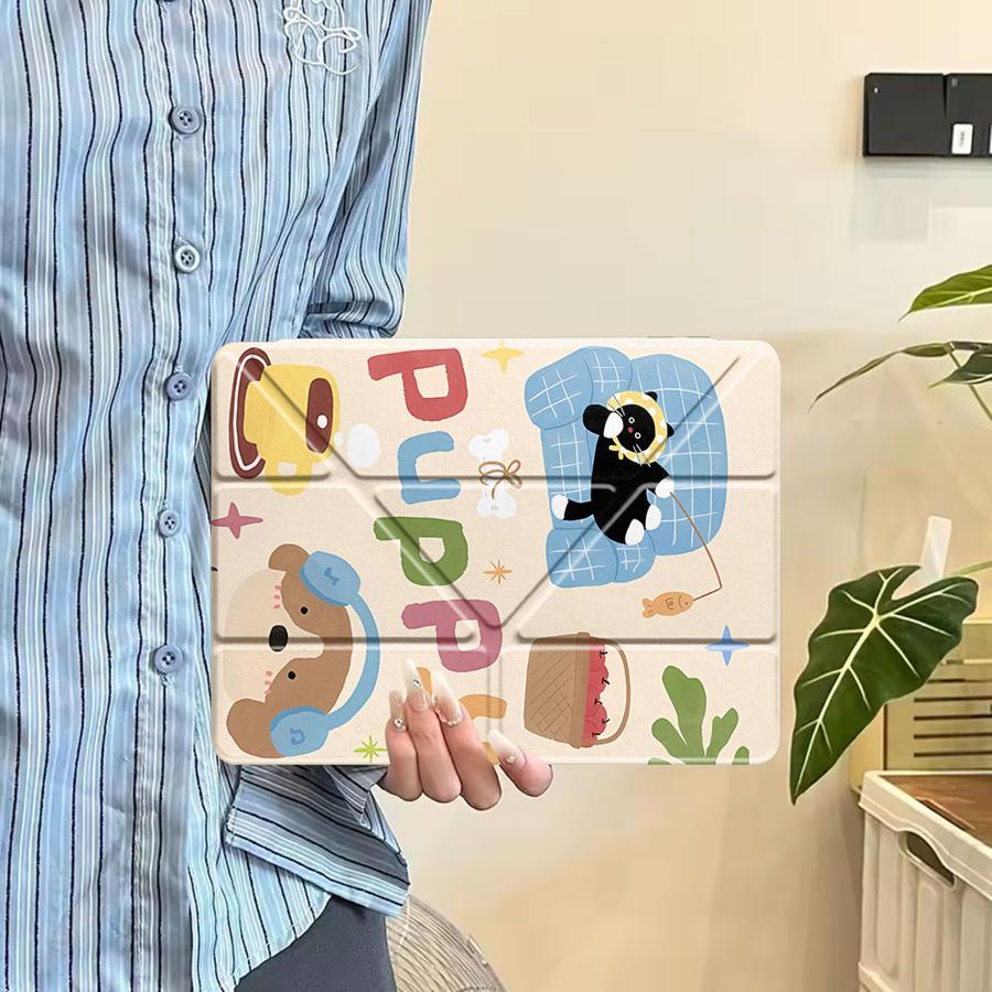 Holder Cover Tablet Case For iPad Pro 2025 Mini 6 7 Pro 11th 10th 9th 8th 7th 12.9inch Air 4 5 M3 M2 1 2 M4 11inch Relaxed