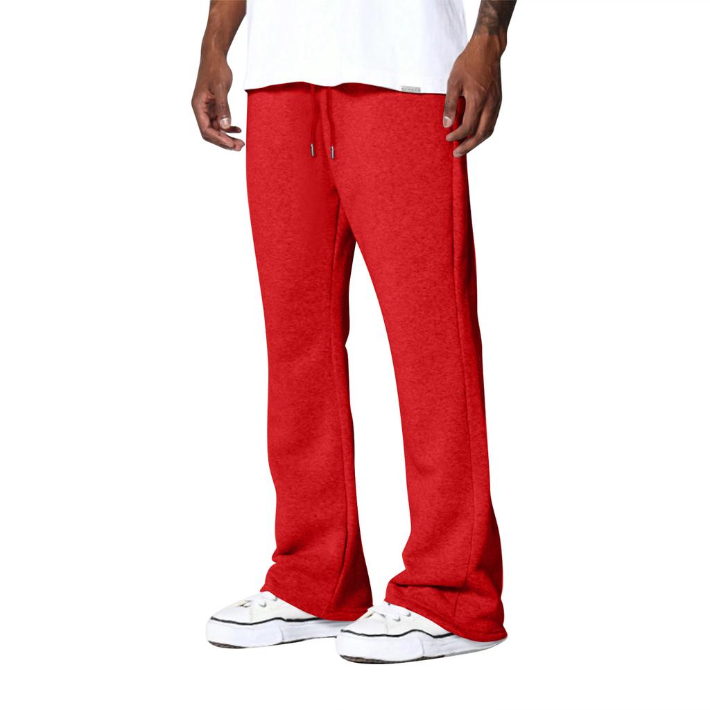 Men's Solid Color Loose Wide Leg Sweatpants Men's Casual Fashion Sweatpants