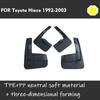 Front Rear 4pcs FOR Hiace 1992-2003 Mudguards Fender Mud Flap Guard Splash Mudflaps Car Accessories Auto Styline Mudguard