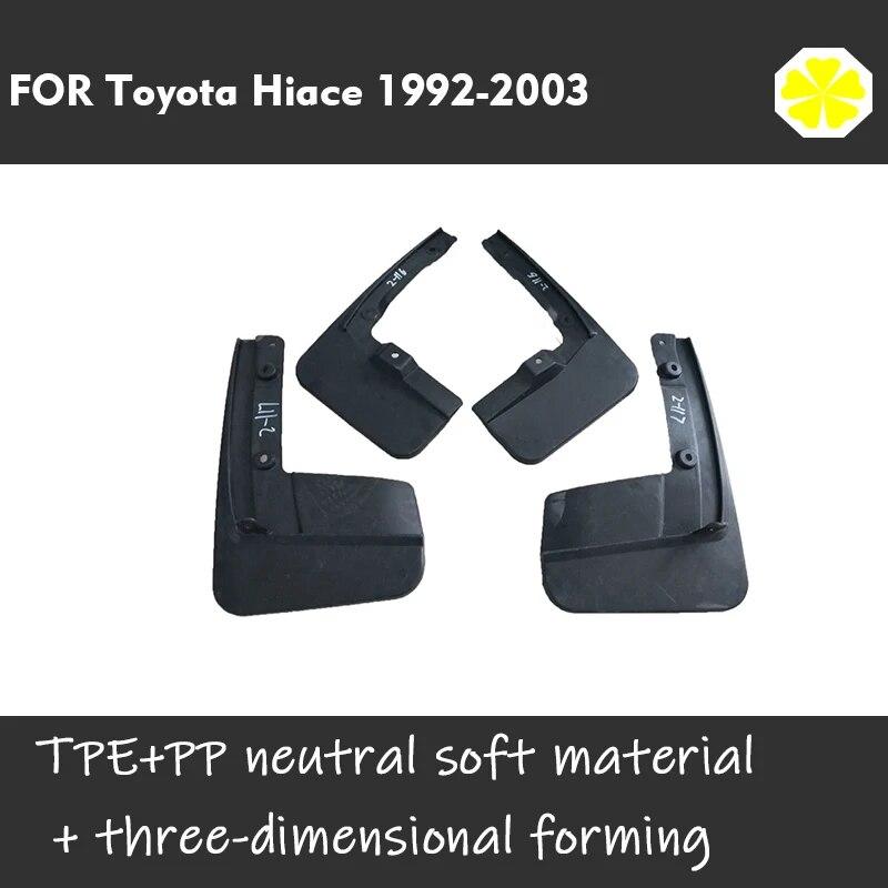 Front Bak 4stk FOR Hiace 1992-2003 Skjermskjermer Skvettskjerm Skvettskjerm Skvettlapper Biltilbehør Auto Styline skjerm