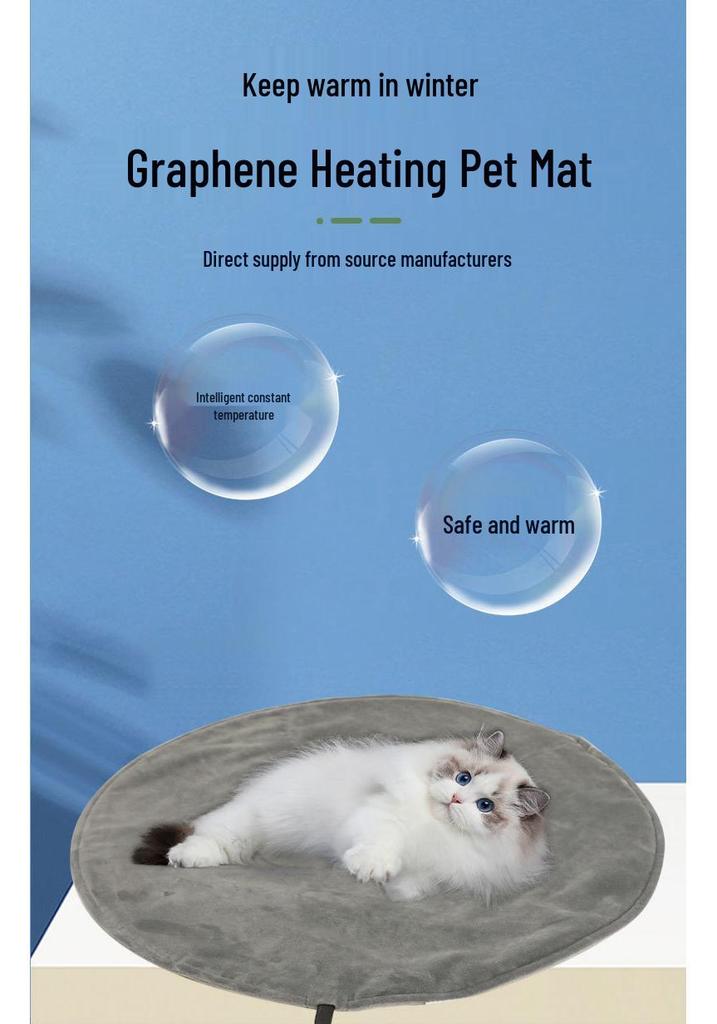 Pet Electric Heating Blanket: Constant Temperature Cat & Dog Bed Pad