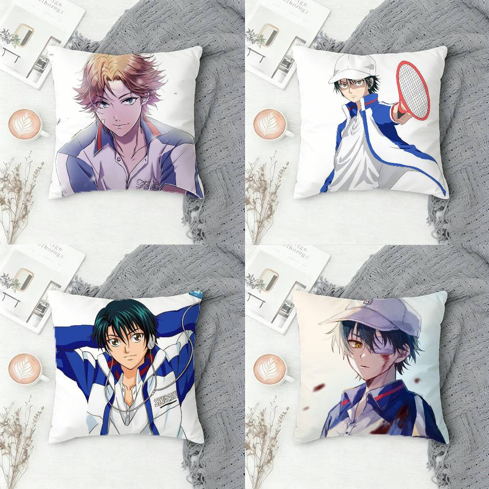 The Prince of Tennis Doublesided Printed Square Decorative Cushion Cover for Sofa Living Room Home Decor