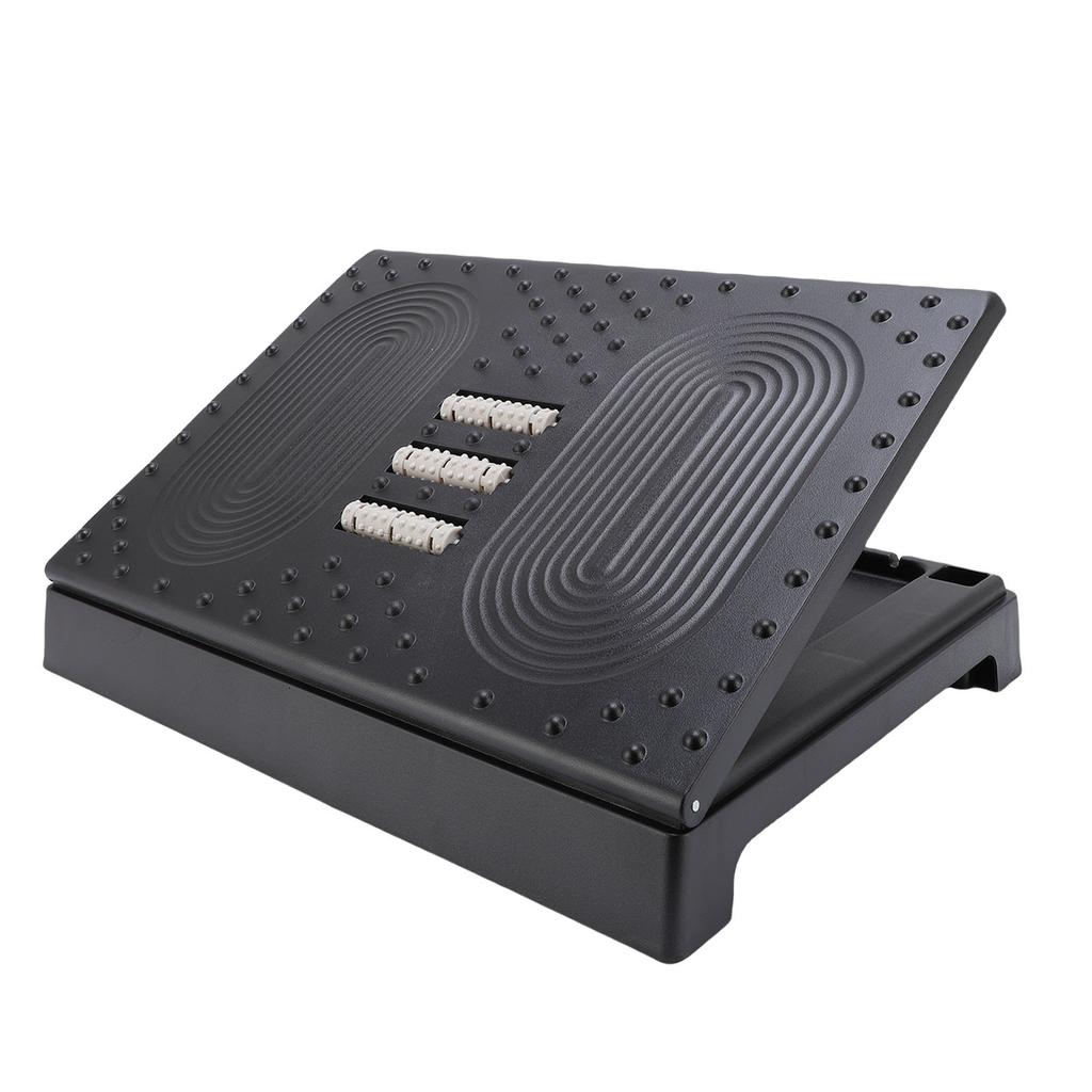 Under Desk Footrest Height Adjustable Ergonomic Anti Slip Detachable Foot Stool for Plane Office Home