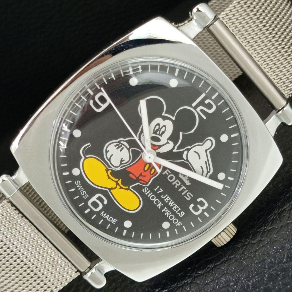 

VINTAGE HAND-WINDING SWISS MENS REFURBISHED BLACK COLOR DIAL WATCH a707291-1