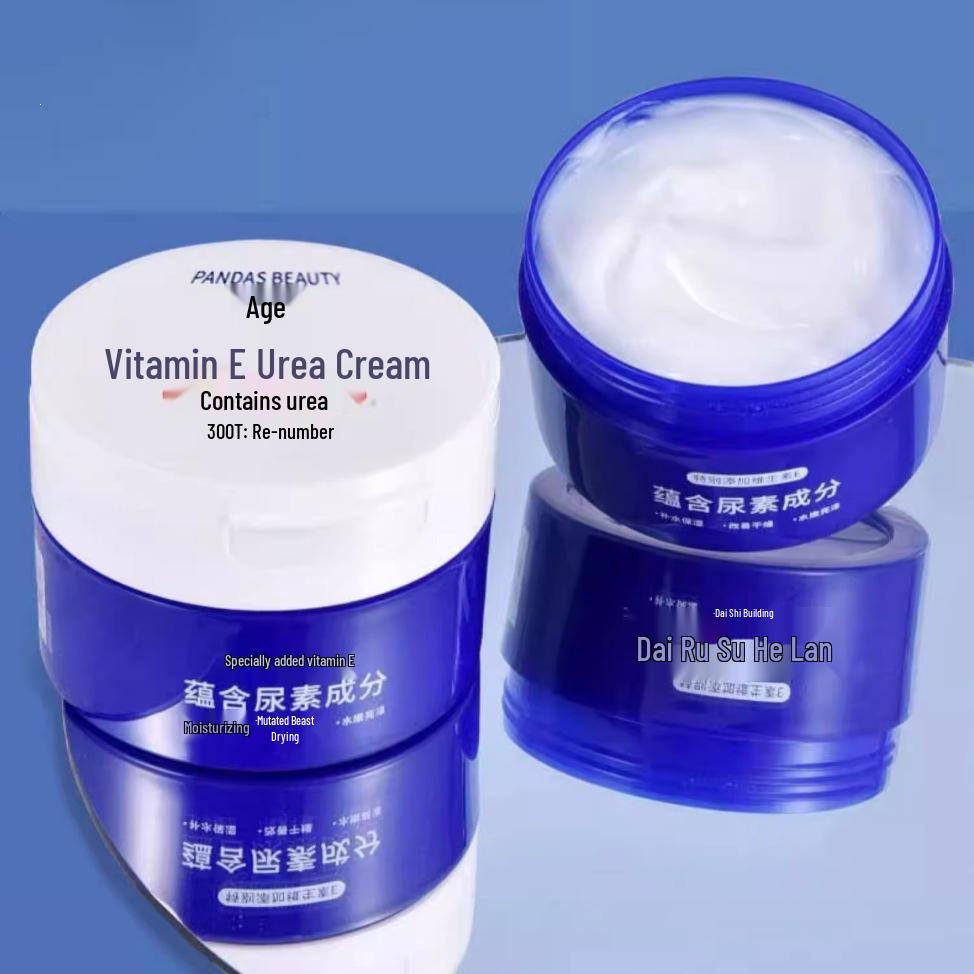 Qingling Vitamin E Urea Cream: Hydrates, moisturizes, improves dryness, and leaves hands soft, smooth, and radiant with Vitamin E.