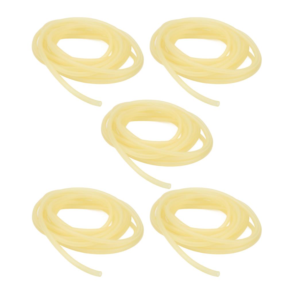 5Pcs Tourniquet Latex Tube Natural Latex Rubber Band Tube Thickened Elastic Rubber Hose 5m 6x9mm