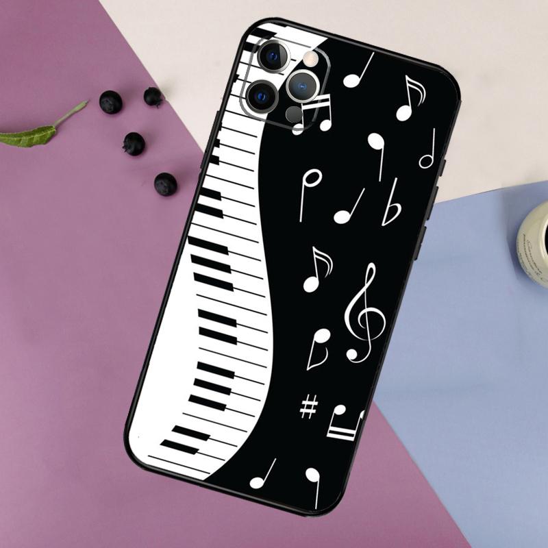 Violin Piano Phone Case For iPhone 16 15 14 13 12 11 17 Pro Max 13 mini 16 Plus 16e 17 Air Bumper Cover