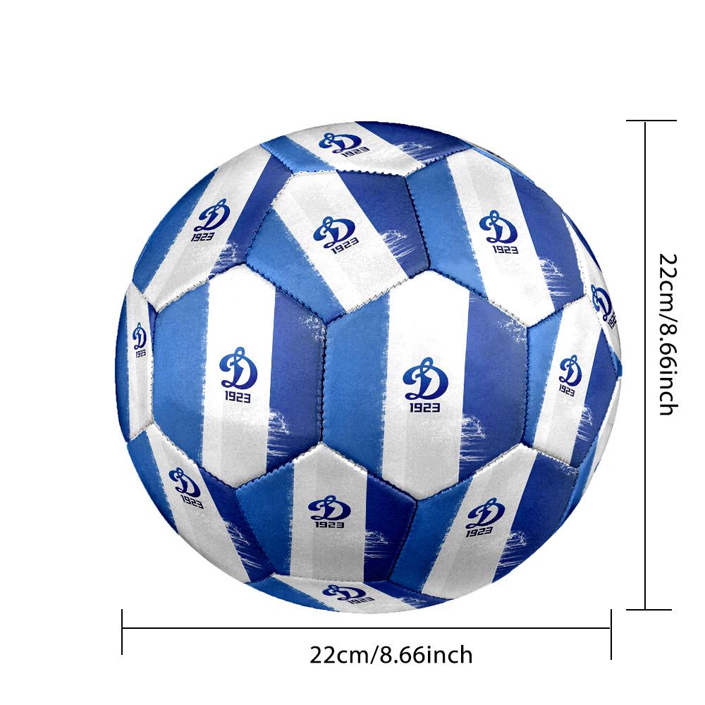 FC Dynamo Moscow Indoor Soccer Ball Size 5 Colorful All Ages Machine Stitched PVC Competition Ready Durable High-Bounce