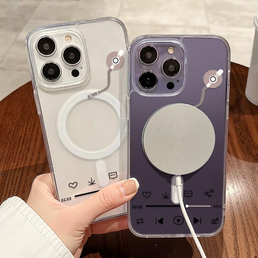 Magnetic Phone Case for iPhone 12 14 16 17 Pro 17 16 15 14 13 12 Pro Max 12 13 14 15 16 High Quality Shockproof Shell Full Protection Cute Style