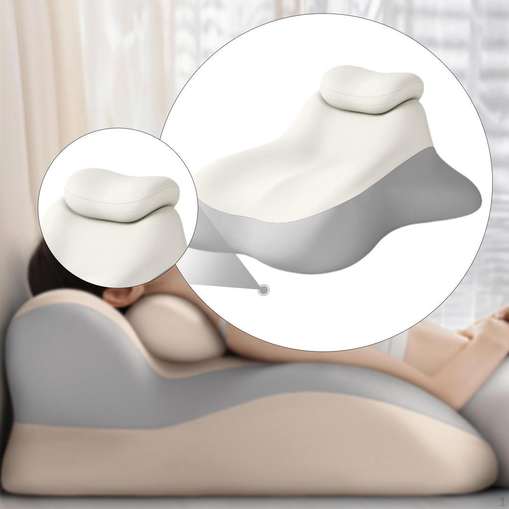 Bed Wedge Pillow Headboard Anti Slip Versatile Trendy Ergonomic Design Sleeping Lie Cushion for Dorm