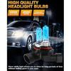 Fit 1999-2006 for CHEVROLET CHEVY SILVERADO 1500 Headlight Bulbs, 9005/HB3 High Beam and 9006/HB4 Low Beam 9005 9006 Halogen Bulbs 300% Brightness