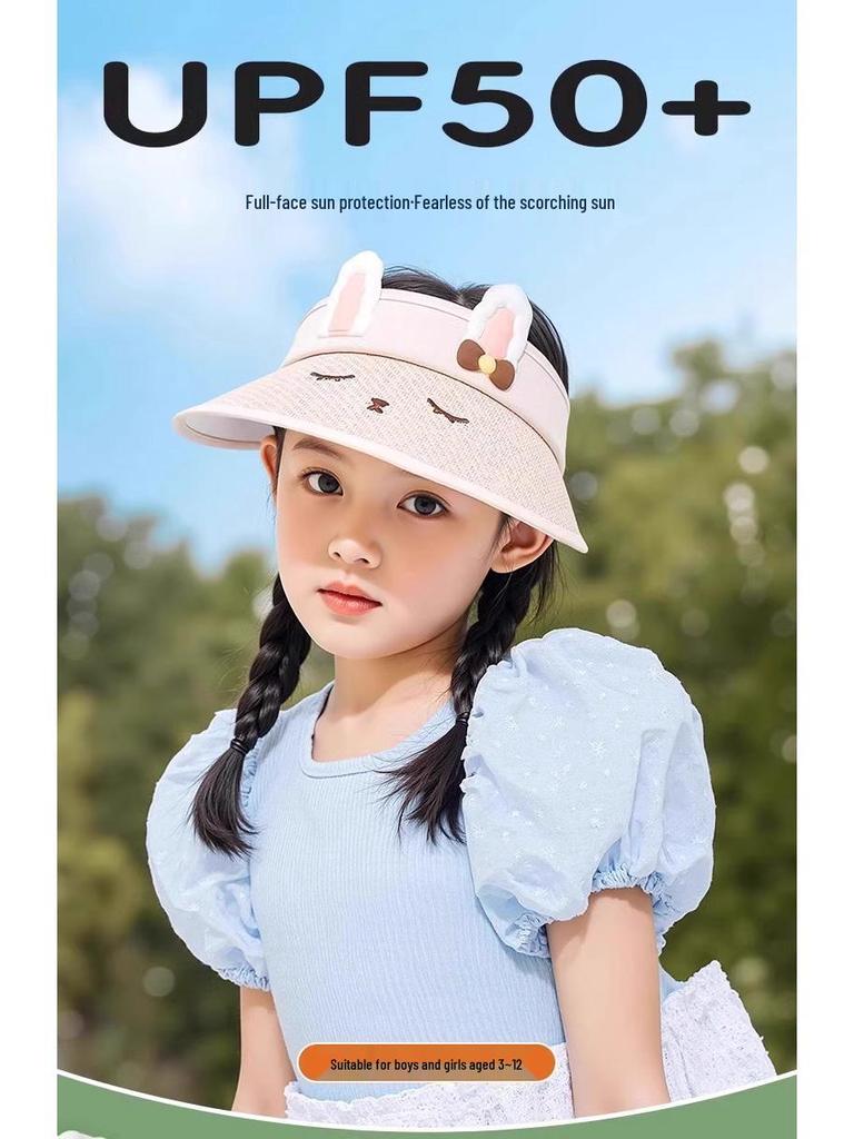 New Kids' UV-Protection Sun Hat - Breathable Summer Shade for Boys and Girls
