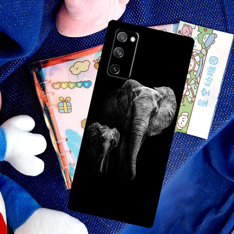 Wild Elephant Head Case For Samsung Galaxy S26 Ultra S25 S24 S23 S22 S21 S10 Plus S20 FE S25 Ultra Cover Funda