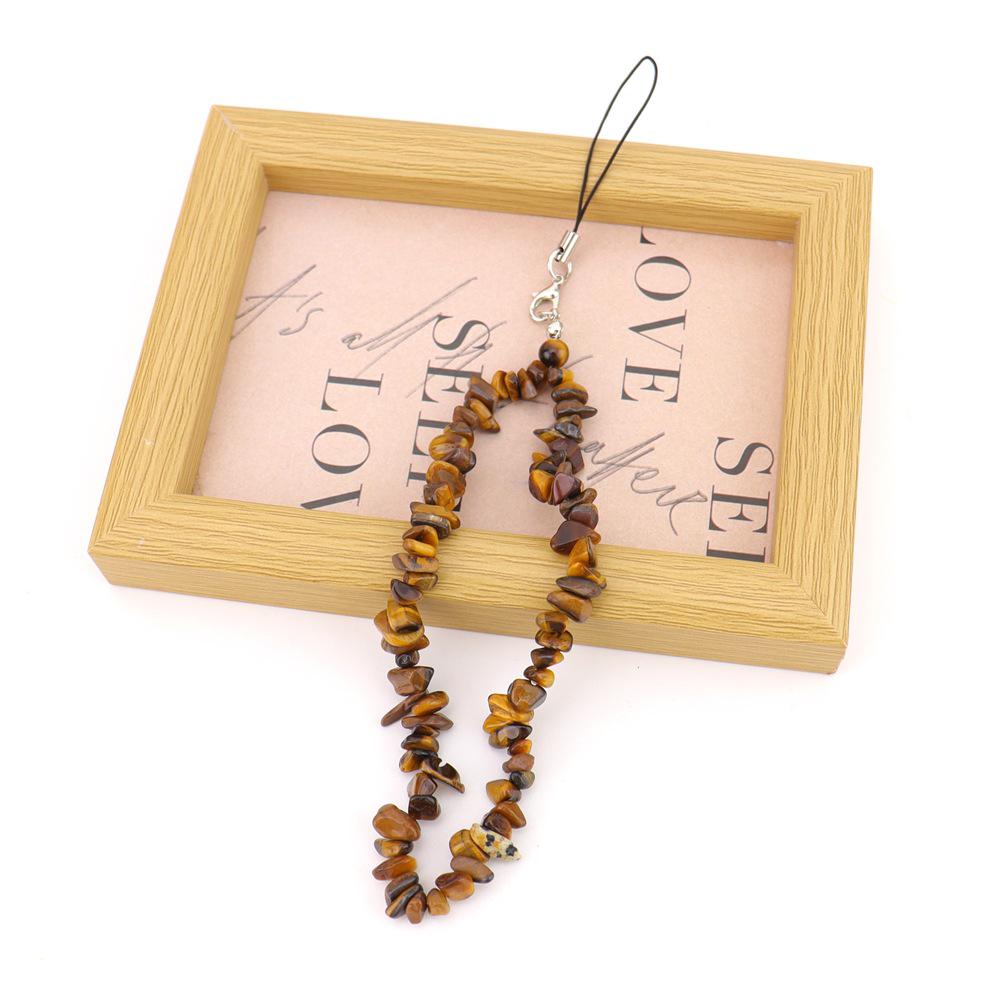 Разноцветный Натуральный Кристалл Бусины Фея Камень Телефон Браслет-шнурок & Подвеска для Сумки