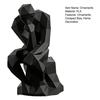 Thinker Ornaments 3D Printed Nordic Style Statue Compact Modern Art Figurine Sharp Edges Desktop Bookshelf Sculpture