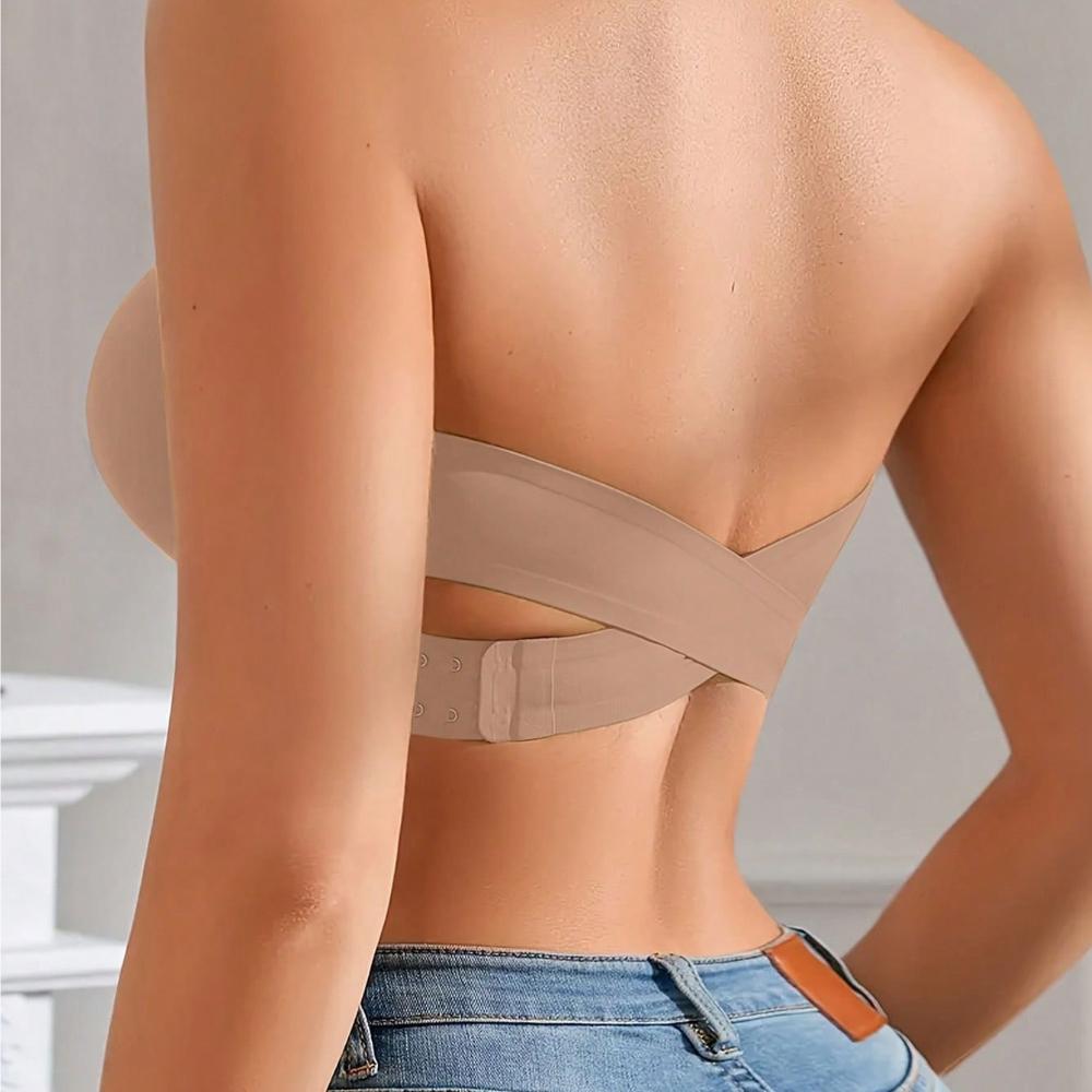 Reggiseno da donna con gancio incrociato e schiena scoperta senza cuciture