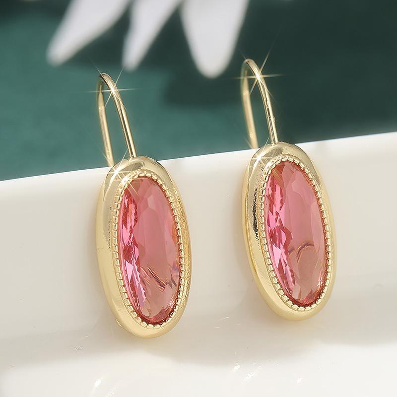 Earrings European and American Trend Pearl Hollow Earrings Copper