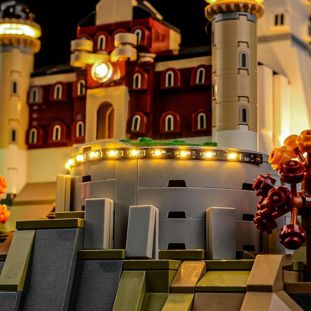 YB Neuschwanstein Castle LED Lighting Kit for Lego 21063 Model Blocks