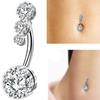 Women Belly Body Dangle Button Navel Rhinestone Piercing Jewelry