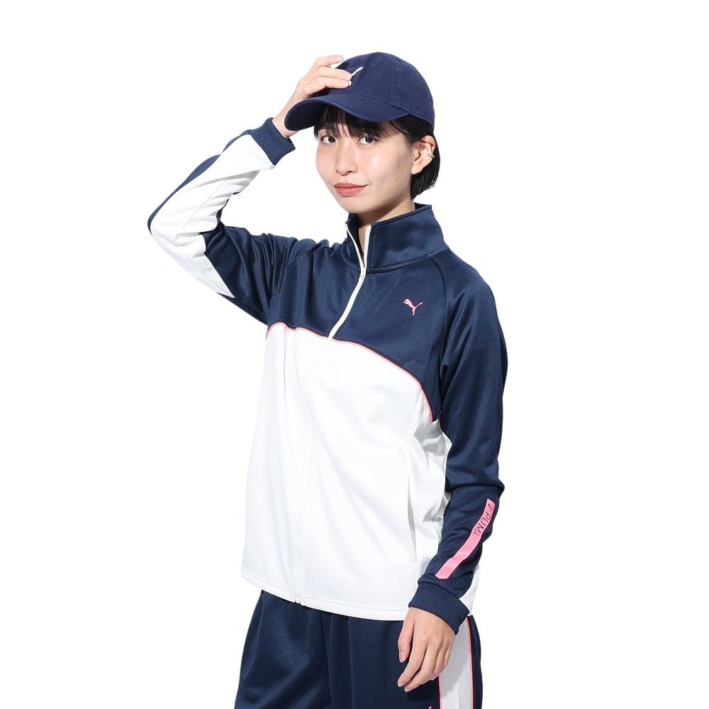 

Absorbent Quick Drying Jersey Long Sleeve FOUNDATION Knit Jacket 526111 24 Color Club Navy [PUMA] Women s Fall/Winter (14)