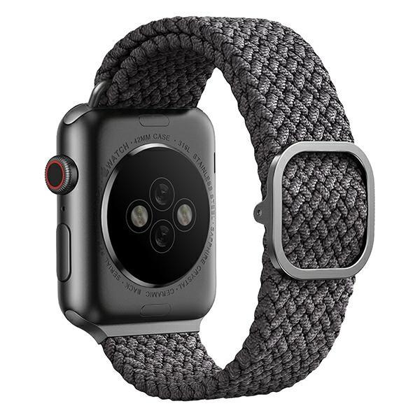 Uniq Pasek Aspen Apple Watch 40/38/41Mmseries 1/2/3/4/5/6/7/8/9/Se/Se2 Braided Szary/Granite Grey