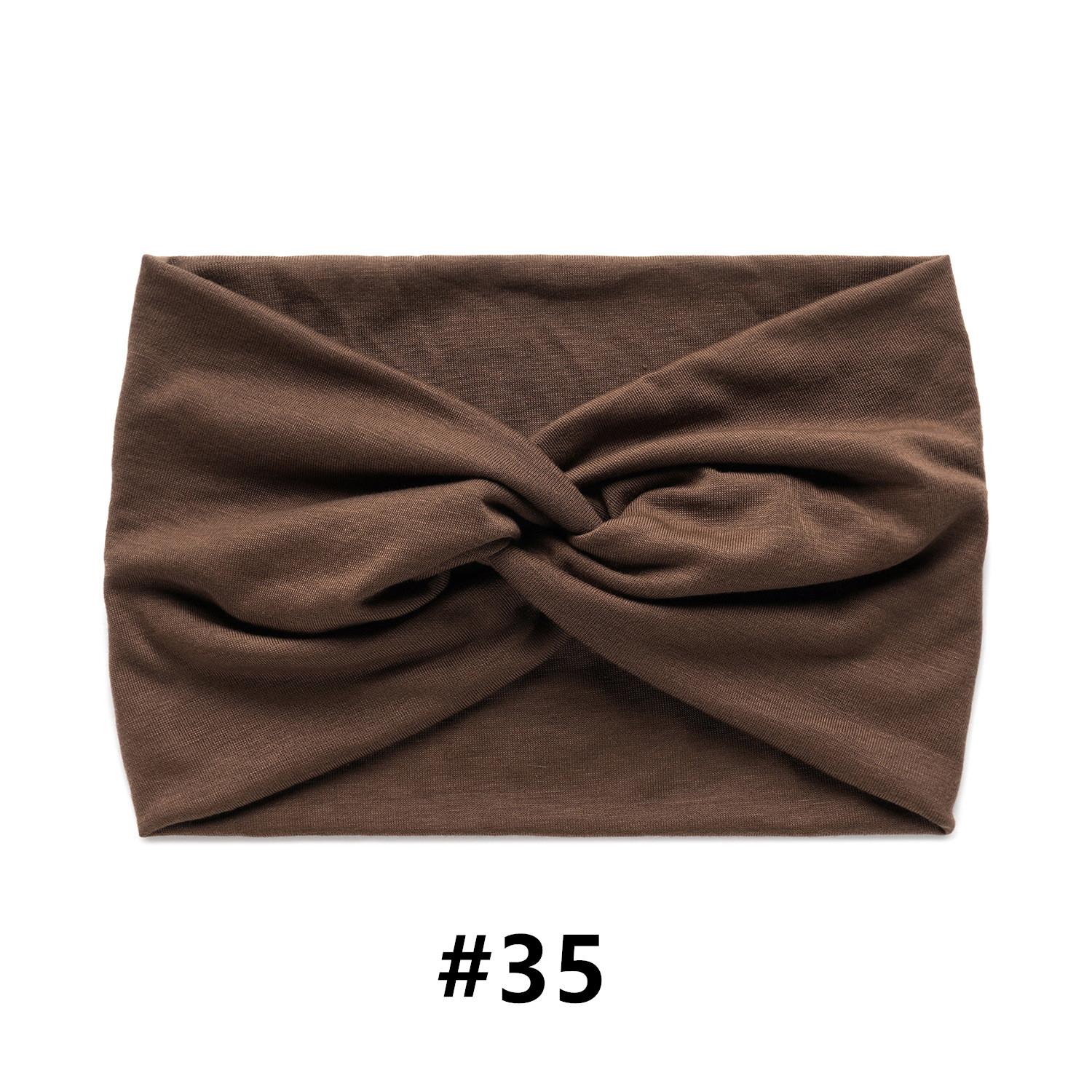 

Широкие повязки на голову для женщин Большая повязка-тюрбан Бохо повязка на голову Скрученные повязки для волос Спорт Тренировка Эластичные Нескользящие Аксессуары для волос