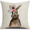 New Easter Flower Basket Bunny Pillow Case Spring Wreath Decorative Pillow Sofa Cushion Cover Combination
