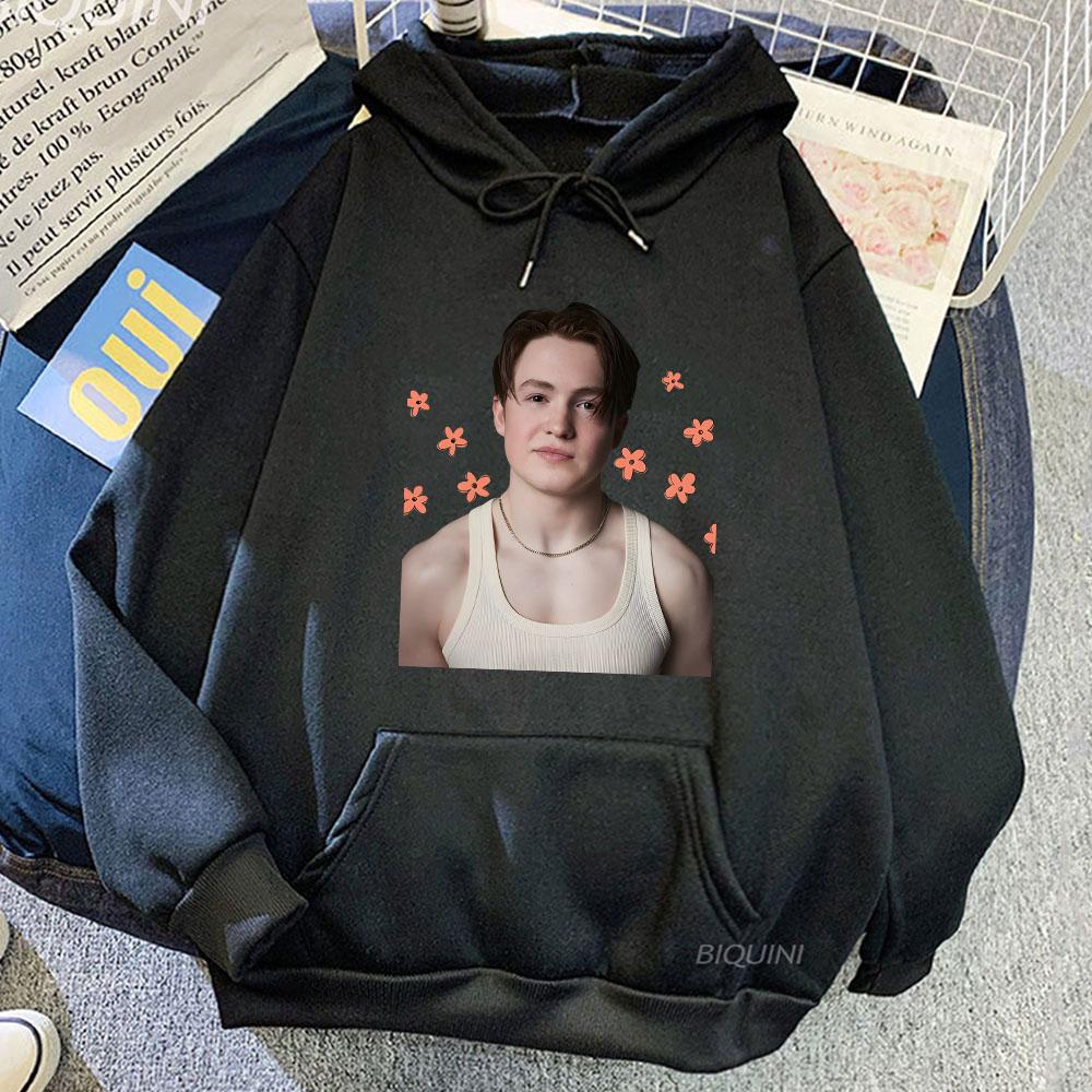 

Комплект Коннор Принт Толстовка Зимняя флисовая мужская/женская одежда Модные эстетичные толстовки Мягкий пуловер с круглым вырезом Длинный рукав Sudadera L