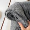 Autumn and Winter Thickened Scarf Couple Mohair Scarf Women's Versatile High-end Thickened Warm Scarf Solid Color Shawl