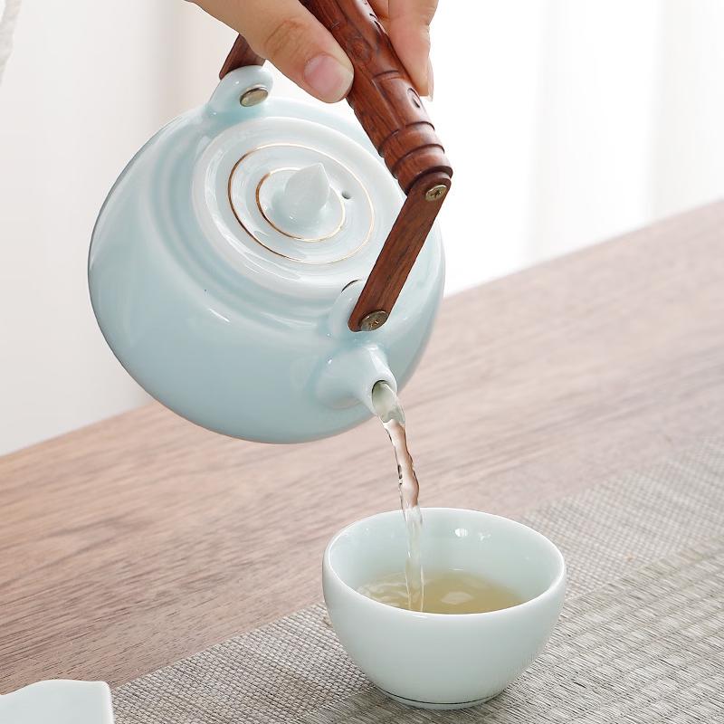 Chaxun Lotus Beam Handle Travel Tea Set