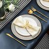 4Pcs Gold Bow Napkin Ring, Reusable Napkin Holder, Suitable For Valentine'S Day, Parties, And Wedding Table Decorations